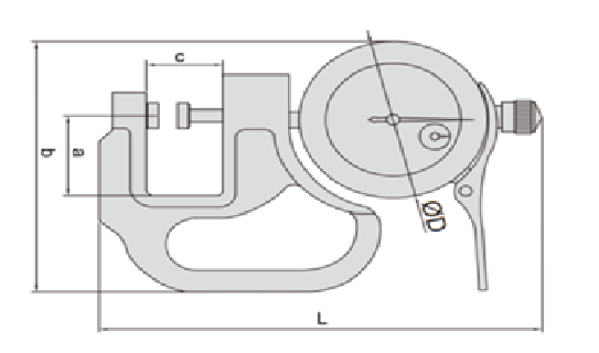 Asimeto 0-10 mm x 0.001 x 30 Dijital Kalınlık Komparatörü